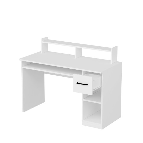 Study Desk Eslem - White White Study Desk Eslem - White White