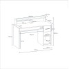Study Desk Eslem - White White
