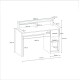 Study Desk Eslem - White White Study Desk Eslem - White White