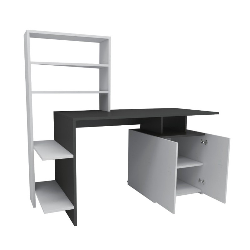 Study Desk Melis - White, Anthracite White
Anthracite