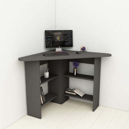 Study Desk Corner - Anthracite Anthracite Study Desk Corner - Anthracite Anthracite