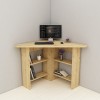Study Desk Corner - Sapphire Oak Sapphire Oak