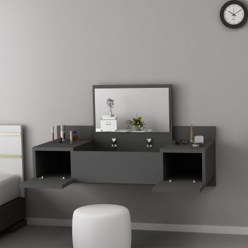 Τουαλέτα Κρεβατοκάμαρας - Zakkum - Χρώμα Ανθρακί