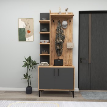 Hall Stand Julendor - Atlantic Pine, Anthracite Atlantic Pine
Anthracite