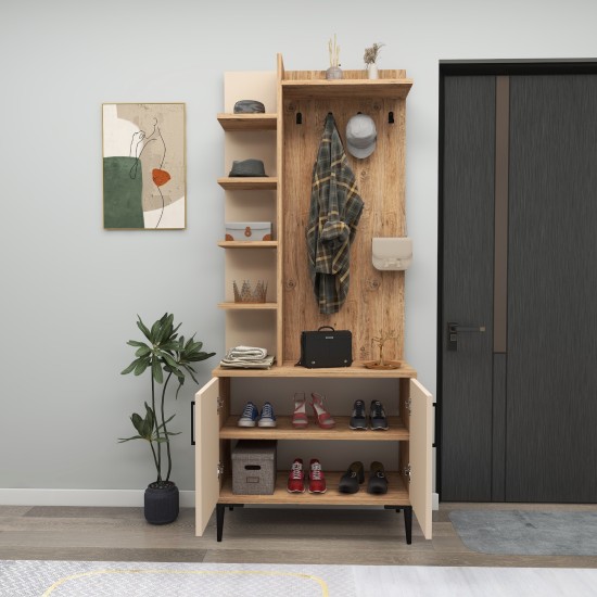 Hall Stand Julendor - Atlantic Pine, Beige Atlantic Pine
Beige Hall Stand Julendor - Atlantic Pine, Beige Atlantic Pine
Beige