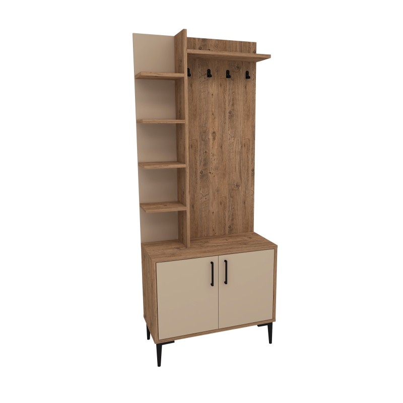Hall Stand Julendor - Atlantic Pine, Beige Atlantic Pine
Beige