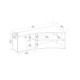 Hanah Home TV Stand Termera - Atlantic Pine, Anthracite Atlantic Pine
Anthracite
