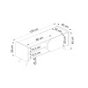 TV Stand Mindy Tv 120 Sapphire
White