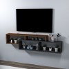 TV Stand Atlantis - Light Walnut, Anthracite Light Walnut
Anthracite