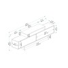 TV Stand Grasyas - Light Walnut, Beige Light Walnut
Beige