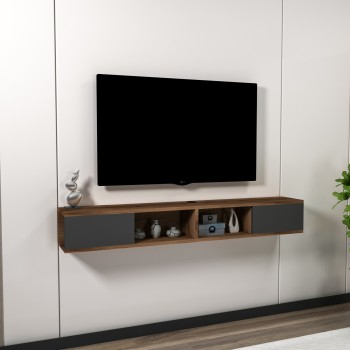 TV Stand Mayer - Light Walnut, Anthracite Light Walnut
Anthracite