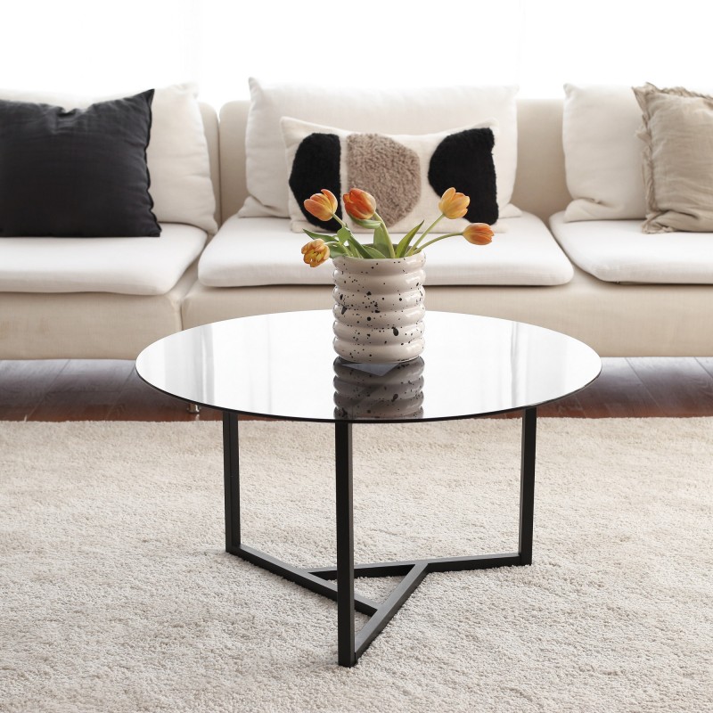 Coffee Table Trio sehpa / füme temperli cam S402F Fume
Black