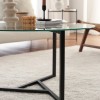 Coffee Table Trio sehpa / şeffaf temperli cam S402 Transparent
Black