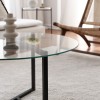 Coffee Table Trio sehpa / şeffaf temperli cam S402 Transparent
Black