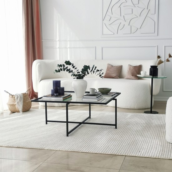 Hanah Home Coffee Table Sun S409 Black