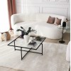 Hanah Home Coffee Table Sun S409 Black