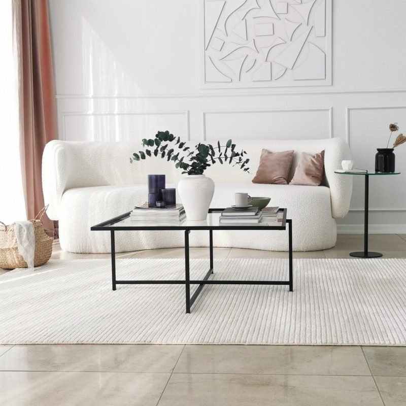 Hanah Home Coffee Table Sun S409 Black