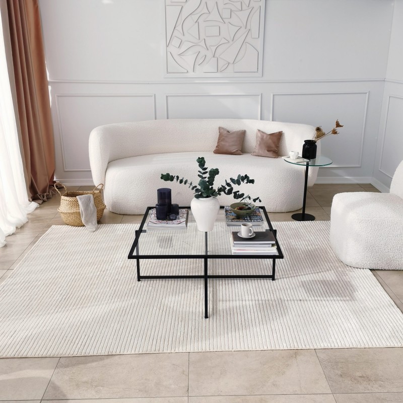 Hanah Home Coffee Table Sun S409 Black