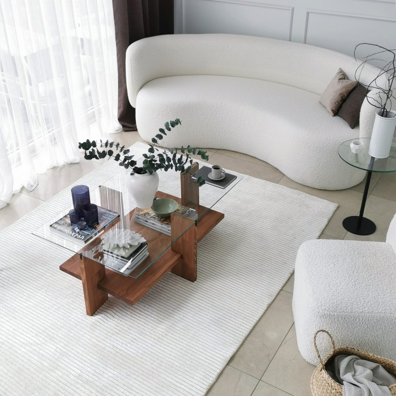 Τραπέζι Σαλονιού - Babylon - Χρώμα Φυσικό Ξύλο - 105x60x40εκ