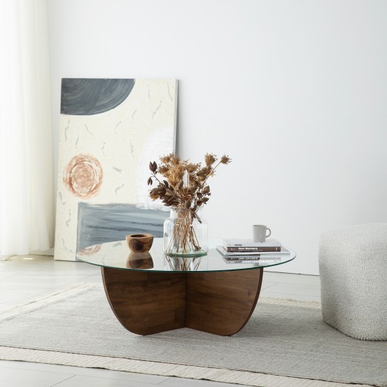 Coffee Table Lily Wood - Walnut Walnut Coffee Table Lily Wood - Walnut Walnut