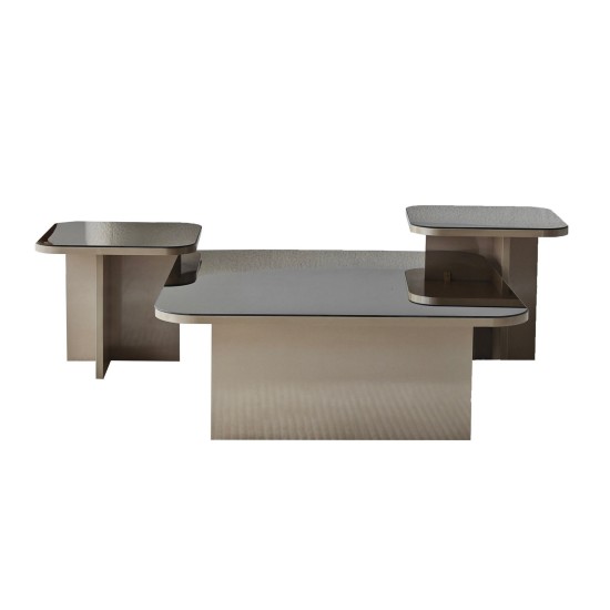 Coffee Table Set Jazz - Beige, Bronze Beige
Bronze Hanah Home Coffee Table Set Jazz - Beige, Bronze Beige
Bronze