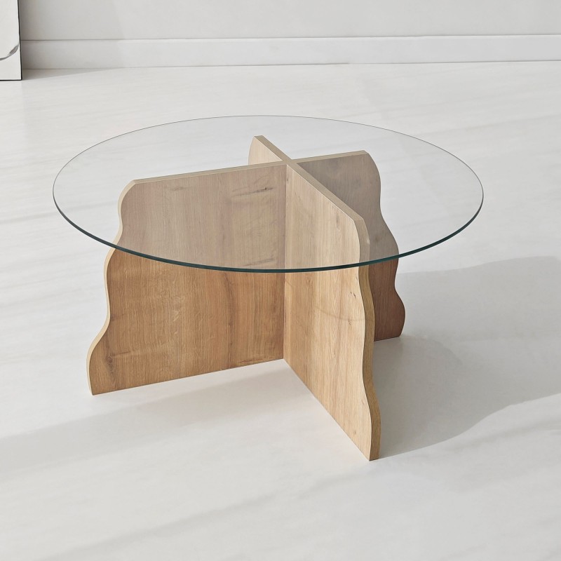 Coffee Table Butterfly - Sapphire Oak, Transparent Sapphire Oak
Transparent