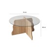 Coffee Table Butterfly - Sapphire Oak, Transparent Sapphire Oak
Transparent