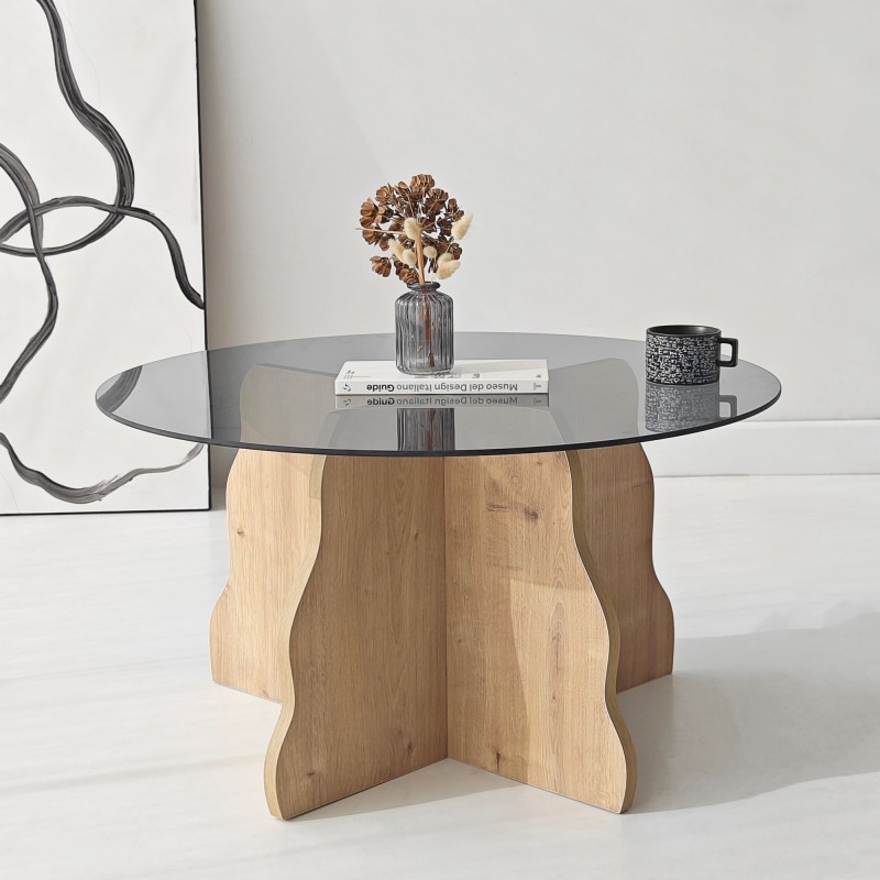 Coffee Table Butterfly - Sapphire Oak, Fume Sapphire Oak
Fume