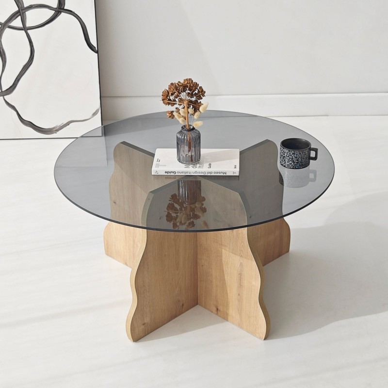 Coffee Table Butterfly - Sapphire Oak, Fume Sapphire Oak
Fume