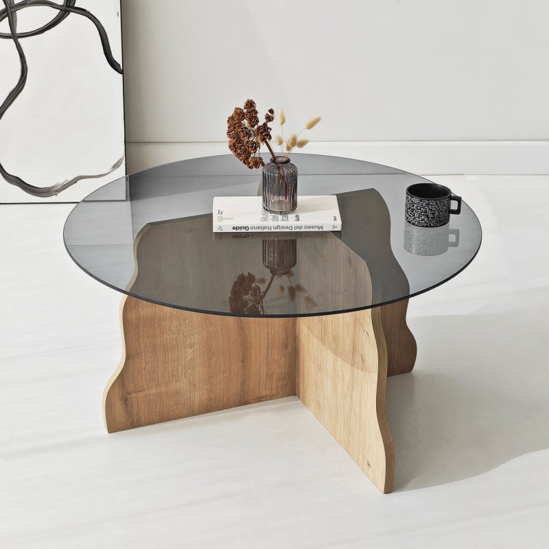 Coffee Table Butterfly - Sapphire Oak, Fume Sapphire Oak
Fume