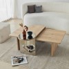 Coffee Table Set Luna 2 - Bronzie, Sapphire Oak Bronzie
Saphhire Oak