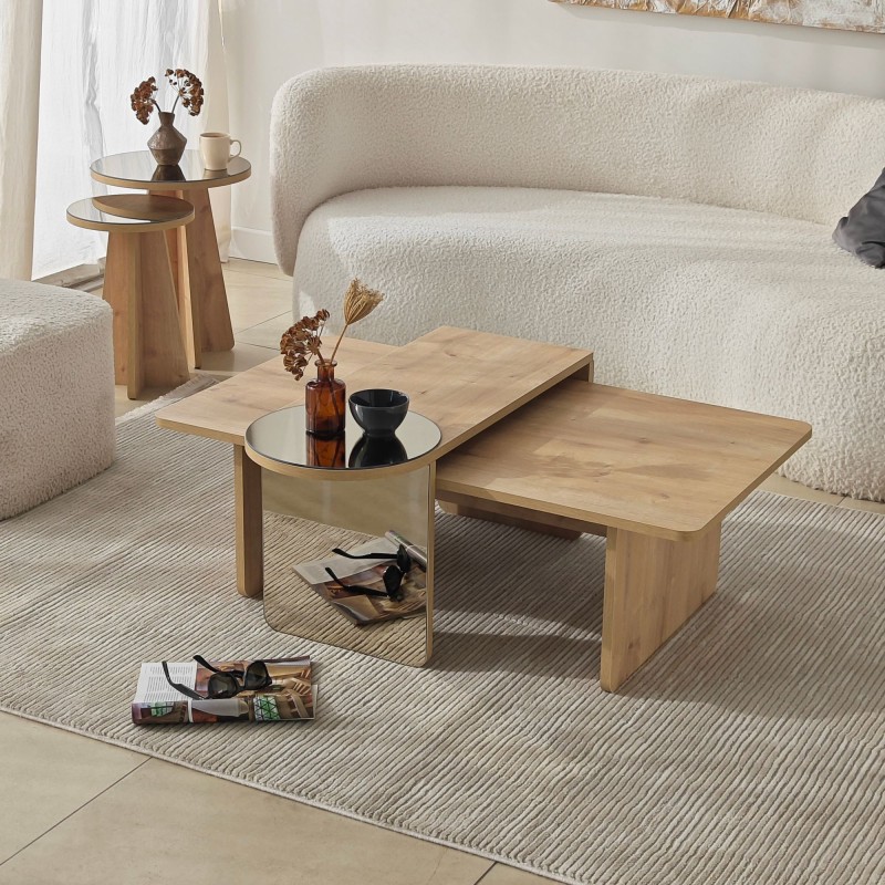 Coffee Table Set Luna 4 - Bronzie, Sapphire Oak Bronzie
Saphhire Oak