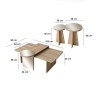 Coffee Table Set Luna 4 - Bronzie, Sapphire Oak Bronzie
Saphhire Oak