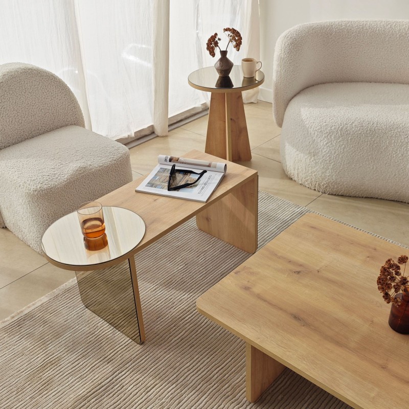 Coffee Table Set Luna 4 - Bronzie, Sapphire Oak Bronzie
Saphhire Oak