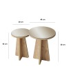 Side Table Set Luna 2 - Bronzie, Sapphire Oak Bronzie
Saphhire Oak