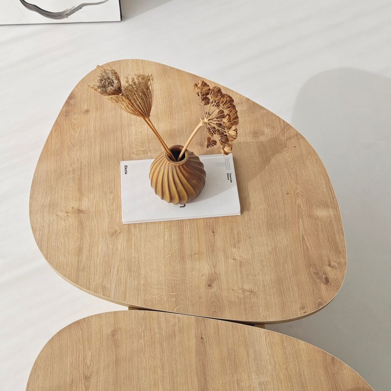 Coffee Table Stones - Sapphire Oak Sapphire Oak