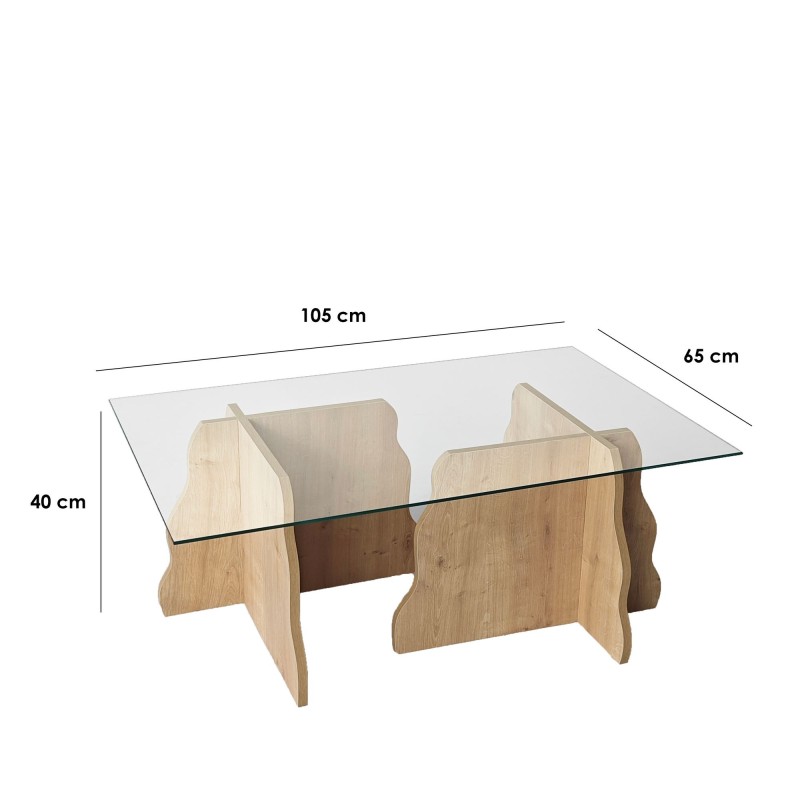 Coffee Table Canyon - Sapphire Oak, Transparent Sapphire Oak
Transparent