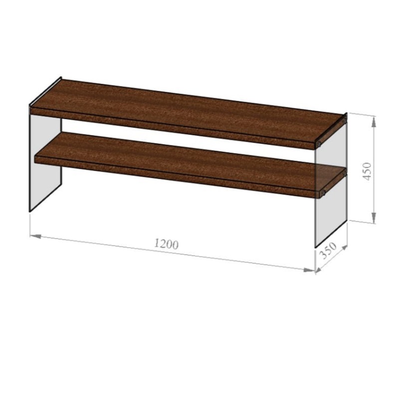 TV Stand TV103 Walnut