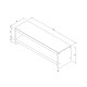 TV Stand TV301 Walnut TV Stand TV301 Walnut