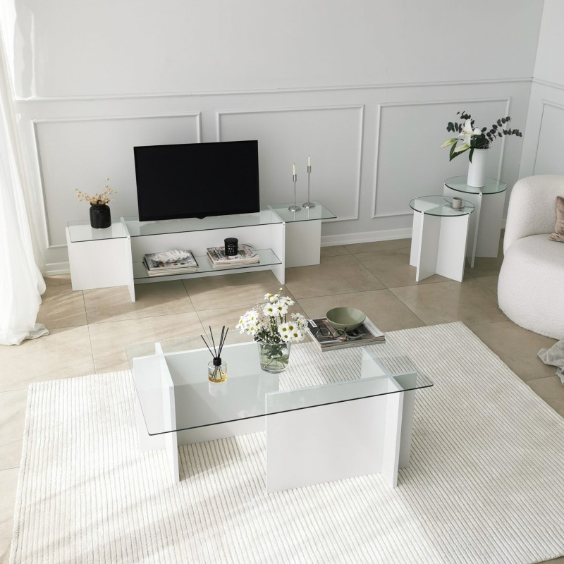 TV Stand Escape TV - White White
