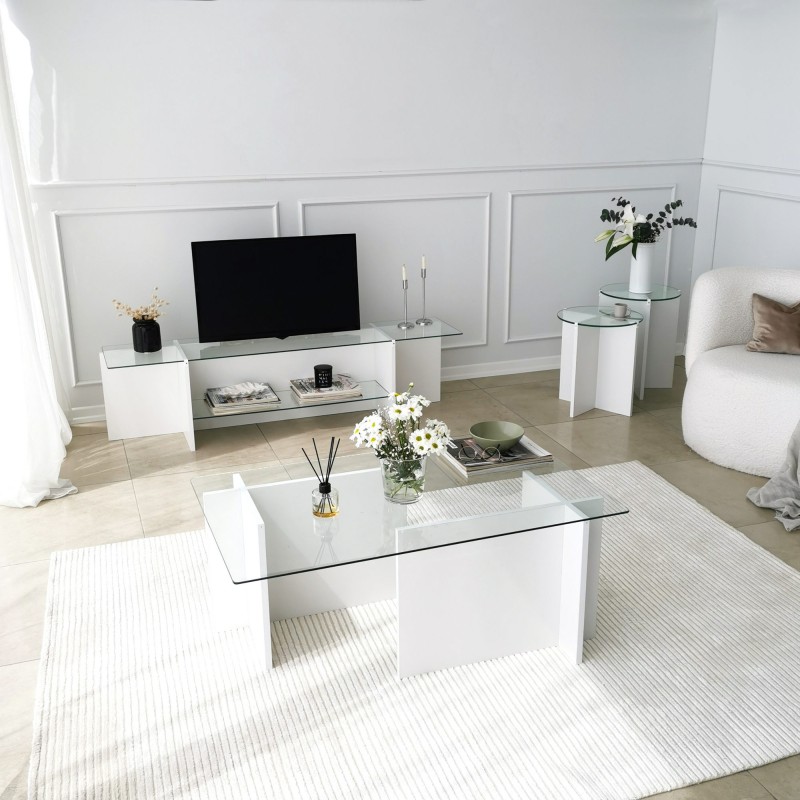 TV Stand Escape TV - White White