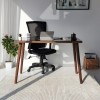 Study Desk Cozy Çalışma Masası Ahşap Temperli Cam Walnut