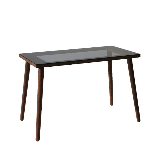 Study Desk Cozy Çalışma Masası Ahşap Temperli Cam Walnut Study Desk Cozy Çalışma Masası Ahşap Temperli Cam Walnut