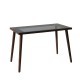 Study Desk Cozy Çalışma Masası Ahşap Temperli Cam Walnut Study Desk Cozy Çalışma Masası Ahşap Temperli Cam Walnut