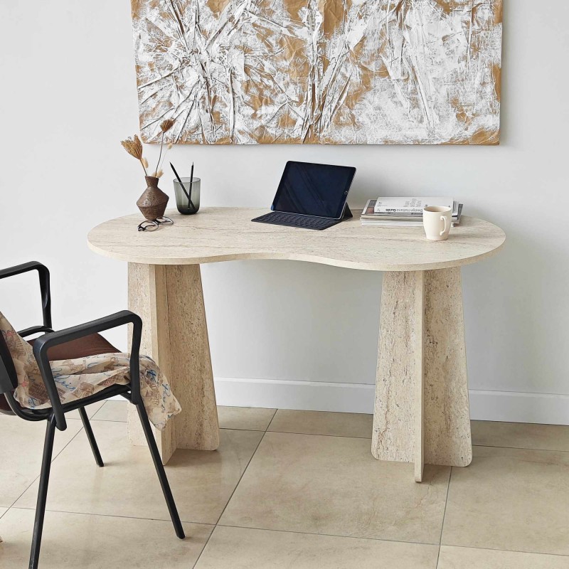 Study Desk Infini - Travertine Travertine