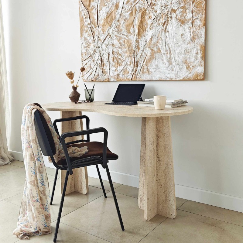 Study Desk Infini - Travertine Travertine