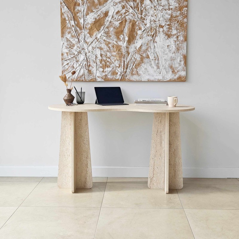 Study Desk Infini - Travertine Travertine