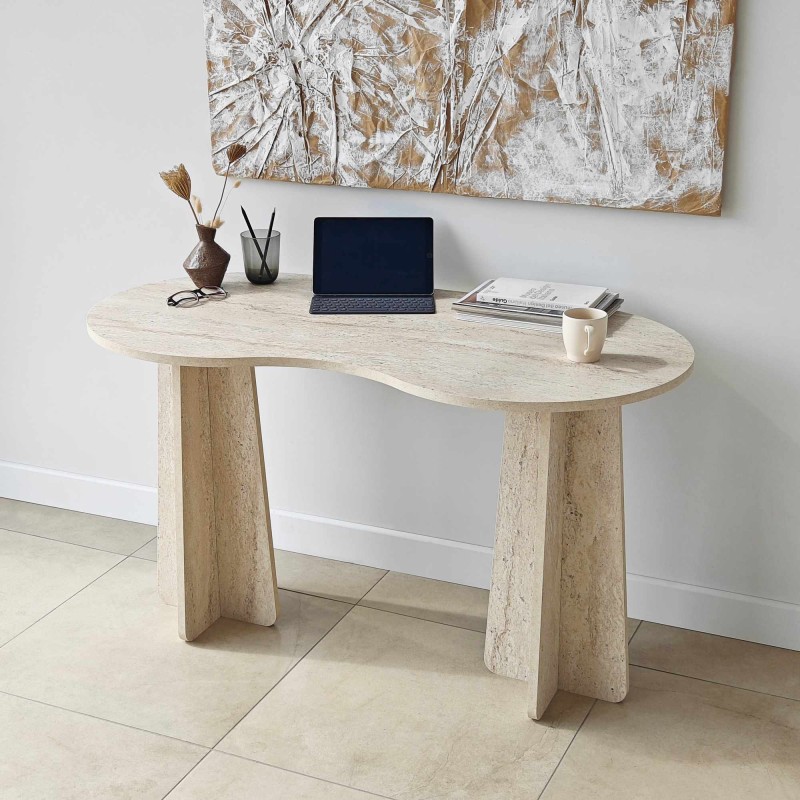 Study Desk Infini - Travertine Travertine