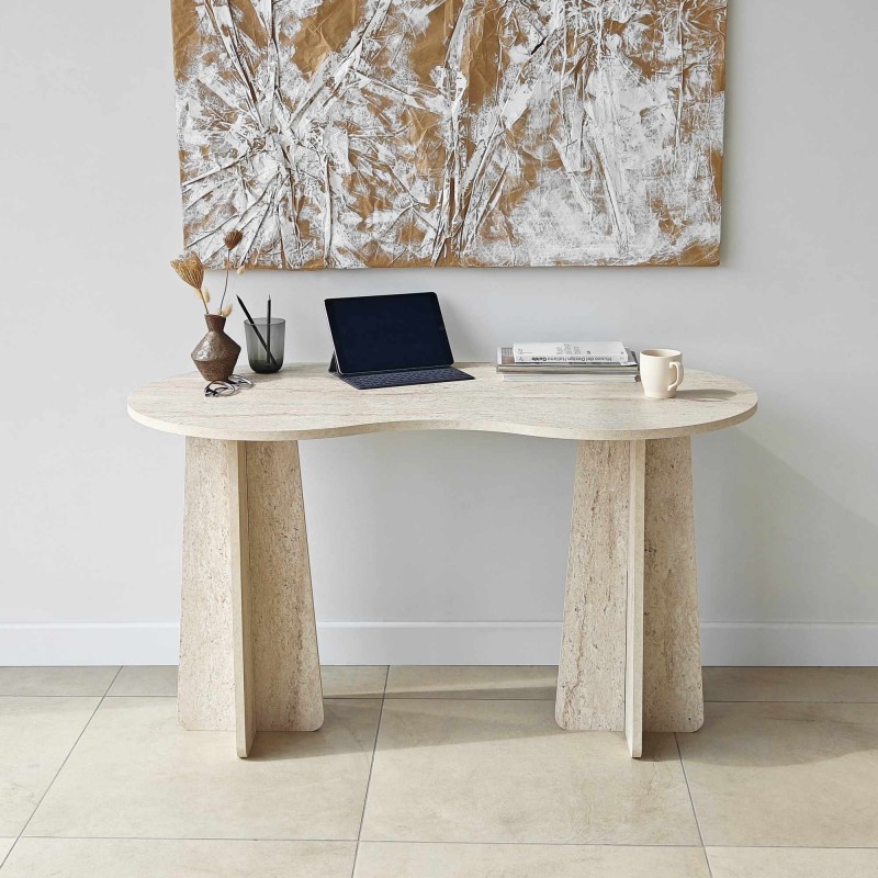 Study Desk Infini - Travertine Travertine