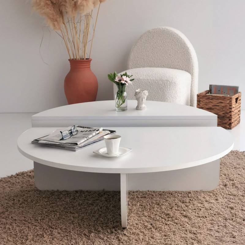 Coffee Table Podium - White White